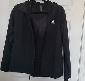 Adidas Classic Black Hooded Jacket